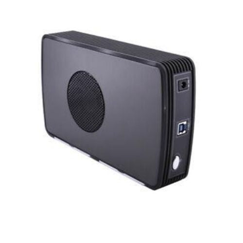 FIDECO USB 3.0 2.5 / 3.5 inch SATA Black Hard Drive Enclosure with Cooling Fan