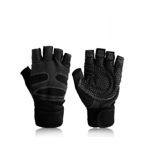 Bike Bicycle Cycling Half Finger Pad Gloves Sports Gym Fitness for Men Women