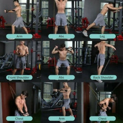 Exercise Resistance Latex Band Yoga Gym Stretch Pull Rope Training 11 PCS/Set