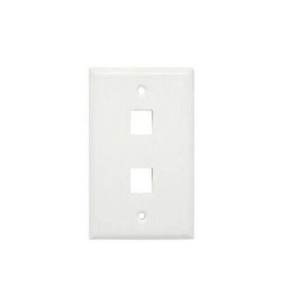 10 Packs Wall Plate 2 Port White Unbreakable Toggle Outlet Cover