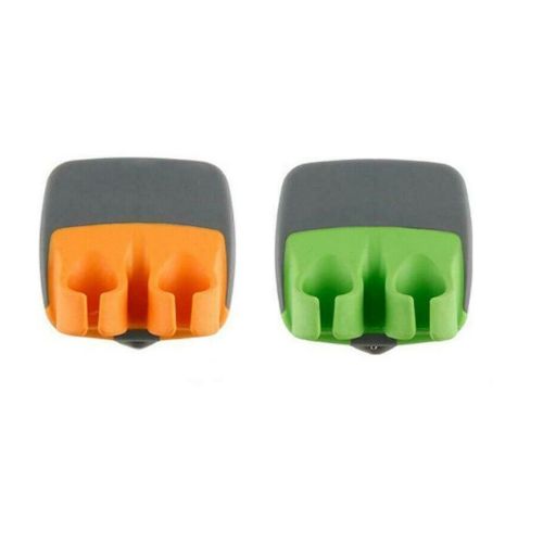 Double Finger Fruit Vegetable Peeler 2 in 1 Cut Grip Knife Peel Stainless Blade