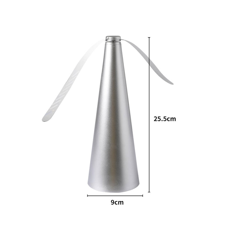 Fly Free Entertaining Chemical Free Fly Repellent Fly Fan Indoor Outdoor Home Silver