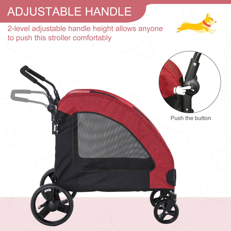 PawHut Pet Stroller Universal Wheel Medium Size Dogs