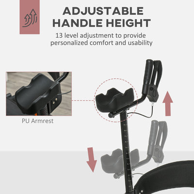 Forearm Rollator Walker for Seniors and Adults with Seat and Backrest