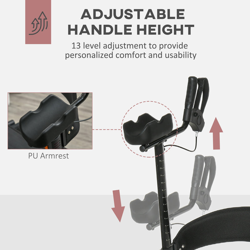 Forearm Rollator Walker for Seniors and Adults with Seat and Backrest