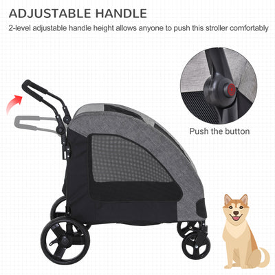 PawHut Pet Stroller Universal Wheel Medium Size Dogs
