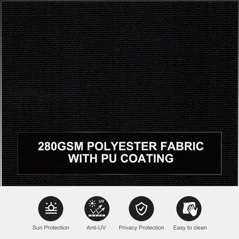 Retractable Double Side Awning Folding Privacy Screen Fence Sun Shade