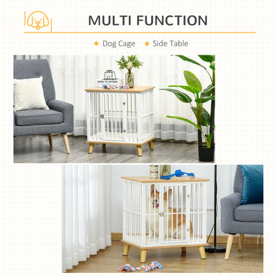 Decorative Dog Crate Pet Cage Kennel w/ Soft Cushion