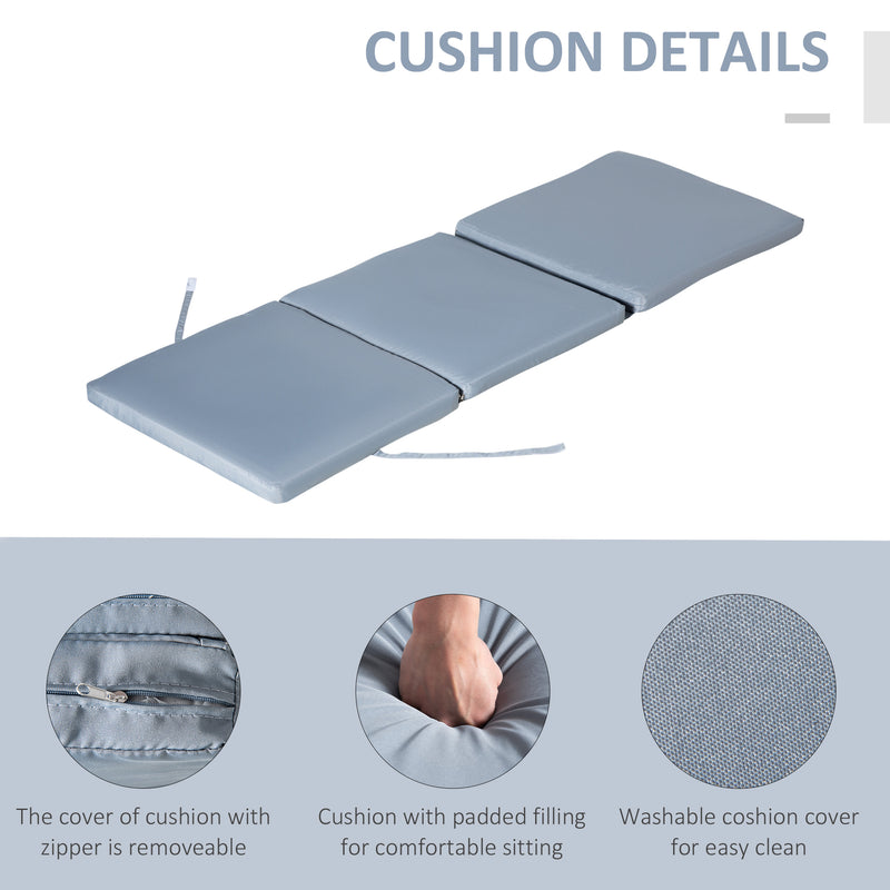 Patio Adjustable Rattan Wicker Chaise Lounge Chair Cushioned Outdoor Furniture