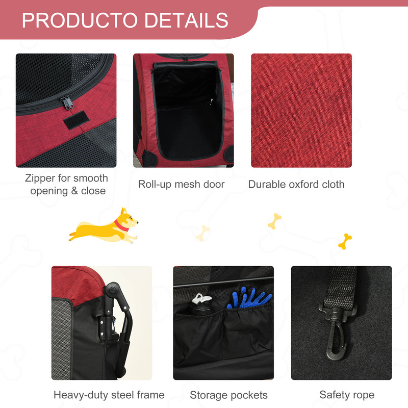PawHut Pet Stroller Universal Wheel Medium Size Dogs
