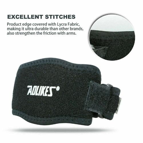 Tennis Elbow Brace Strap Tendonitis Golfers Gel Band Golf Pain Relief Support