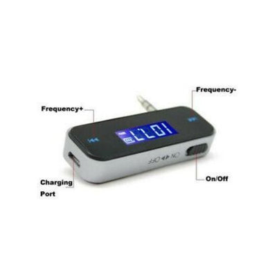 Wireless 3.5mm FM Transmitter w/ LCD For MP3 MP4 IPOD iPhone Hands Free