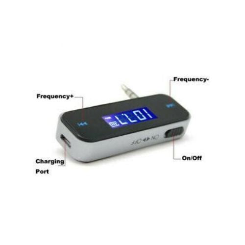 Wireless 3.5mm FM Transmitter w/ LCD For MP3 MP4 IPOD iPhone Hands Free