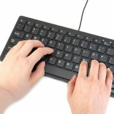 Ultra Thin Wired USB Mini PC Keyboard for PC Apple Mac Laptop Notebooks