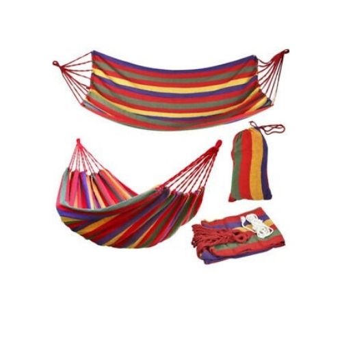 Camping Hammock Colorful Multifunctional Cotton Fabric Canvas Travel Hammocks