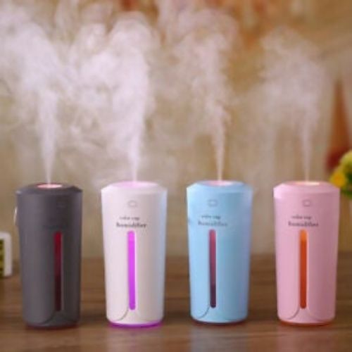 Portable Humidifier Cup Moisture Mobile USB Powered LED Night Light Humidifying