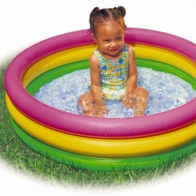 Summer Sunset Glow Inflatable Baby Swimming Pool Outdoor Water Game Play Center