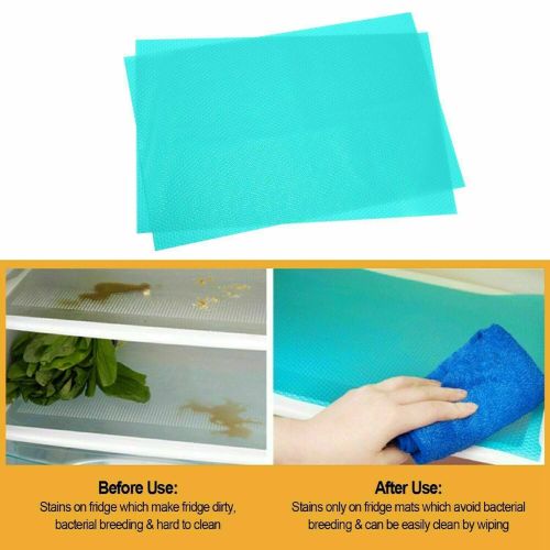 New Refrigerator Fridge Mat Pad Drawer Liners Washable Kitchen Waterproof Shelf