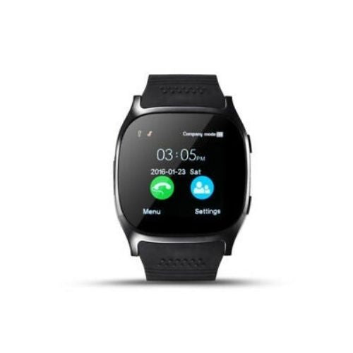 Android Bluetooth Smart Watch Unlocked Cell Phone Camera For Android Black