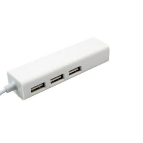 USB 2.0 3 Port HUB RJ45 Ethernet Lan Network Adapter