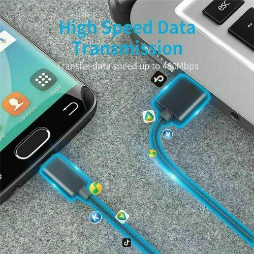 2 Meter Braided Fishing Net Data Cable Fast Charge Type c Charging Cable Line