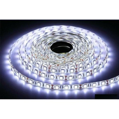 16.4ft 5M LED Strip 5050 White DC12V 300LEDs Waterproof IP65 Flexible LED Light