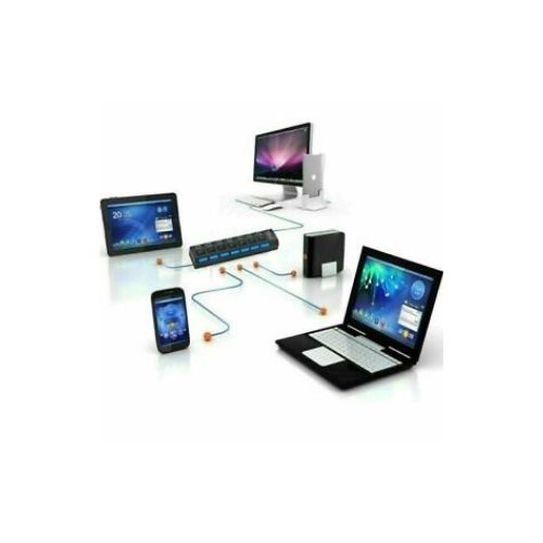 USB 3.0 HUB Powered 7 Port Splitter High Speed Extender With LED power indicator