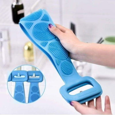 Lengthen Bath Silicone Back Scrubber Shower Body Brush Back Massage Body Clean