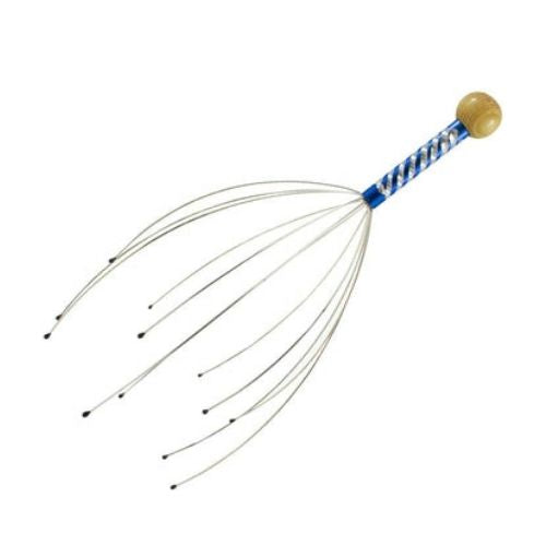 Scalpe Head Massager with Wooden Handle for Home Spa Relief and Relaxation CA