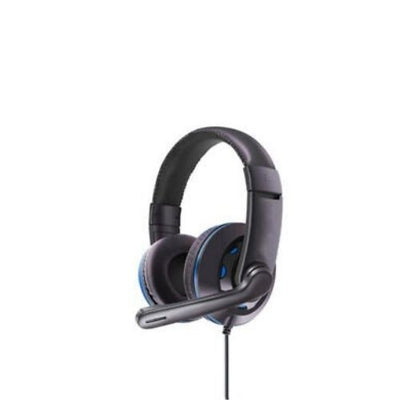 Gaming Headset Headphones Earphones Wired with PU Leather Ear Cover new