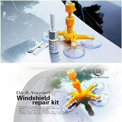 Automotive Glass Nano Repair Fluid Car Windshield Screen Resin Crack Tool Kit