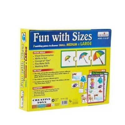 Educational Aids Fun With Sizes Multicolor Gaming Puzzle For kids- 48Pieces