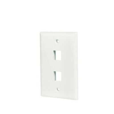 10 Packs Wall Plate 2 Port White Unbreakable Toggle Outlet Cover