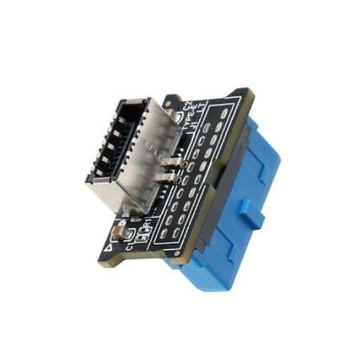 Vertical USB 3.1 Front Panel Socket Key-A Type-E to USB 3.0 20Pin Header Adapter