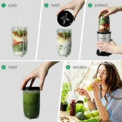 Blender Multi Bullet Food Processor Mixer Copper Meat Grinder (21-Piece Set)