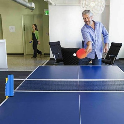 Portable Table Tennis Net With spring Clip And Light Weight ,PE plastic ( Blue)