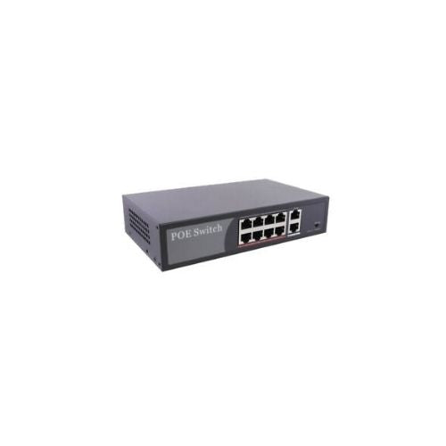 10 Port Gigabit Switch with 8 Port POE and 2 Port Gigabit Uplink