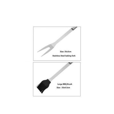 20 PCS BBQ Grill Tool Set Stainless Steel Barbecue Tool Sets Extra Thick