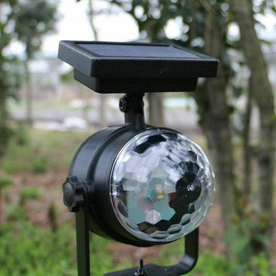 Solar Laser Lamp LED Projector Light Rotating Colorful Party Xmas Decor Lamp