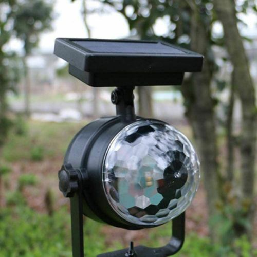 Solar Laser Lamp LED Projector Light Rotating Colorful Party Xmas Decor Lamp