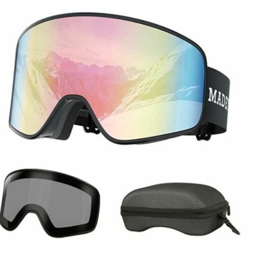 Durable Anti Fog Ski Snowboard Goggles With Magnetic Interchangeable Lens Unisex