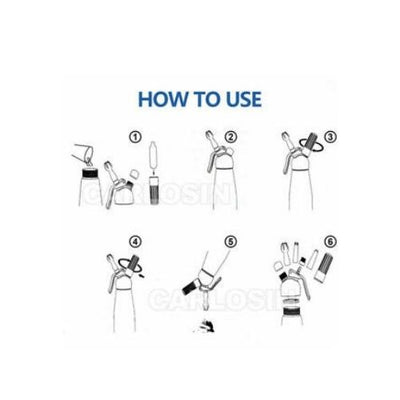 500ml Cream Whipper Whipped Dispenser Tool Whip Foamer Dessert Maker Coffee CAD