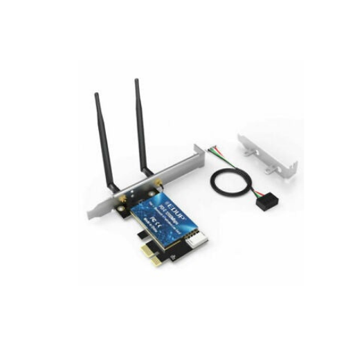 Dual Band AC 1200M PCI-E Card Wireless Bluetooth Adapter Dongle Low Profile