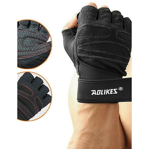 Bike Bicycle Cycling Half Finger Pad Gloves Sports Gym Fitness for Men Women