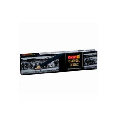 CAMLIN CHARCOAL PENCIL 172MM Wood Black Pencil Suitable For Student-10 pcs/SET