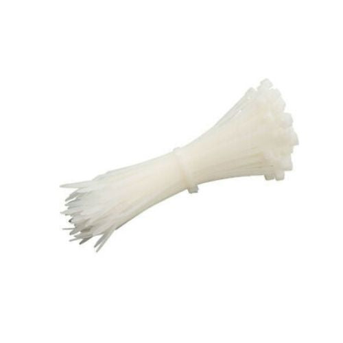 1000 PCS Pack 3 Inch In WHITE Network Cable Cord Wire Tie Strap Zip Nylon