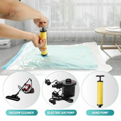 5 Pcs Vacuum Storage Bags Reusable Compression Clothing Waterproof Space Saver