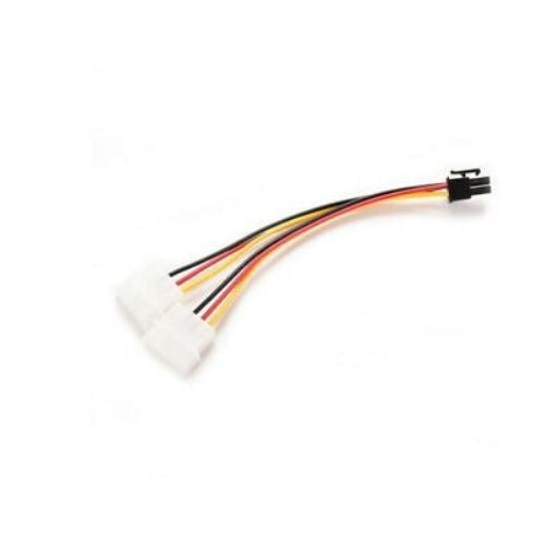 6-Pin PCI Express Power Adapter Cable to Dual Molex 4-Pin to PCIe 6-Pin