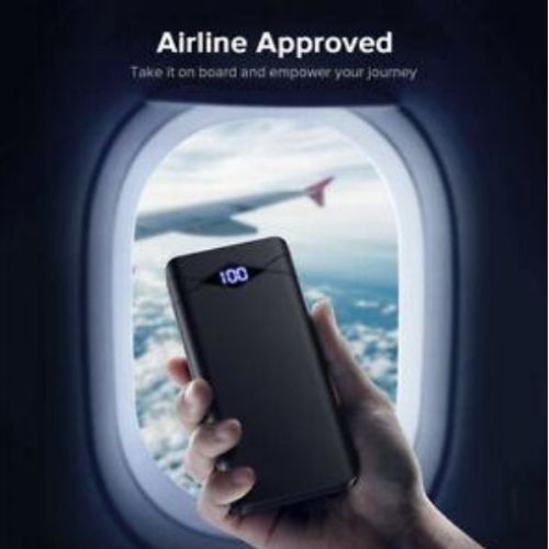 10000mAh Power Bank LED Display Portable Charger Dual 3A High-Speed USB Ports