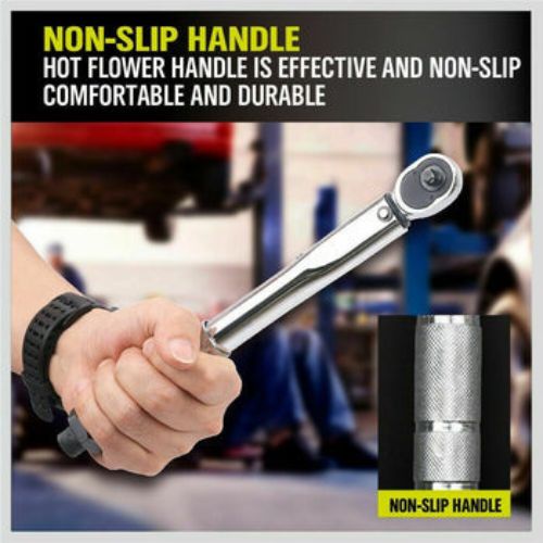 Adjustable 3/8-Inch Drive Click Torque Wrench - 15-80 ft.-lb, 20.4-108.5 Nm Tool